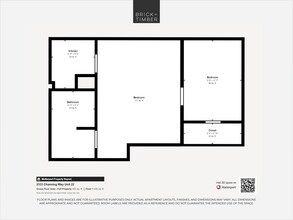 1 Bedroom 1 Bath 23 floor plan